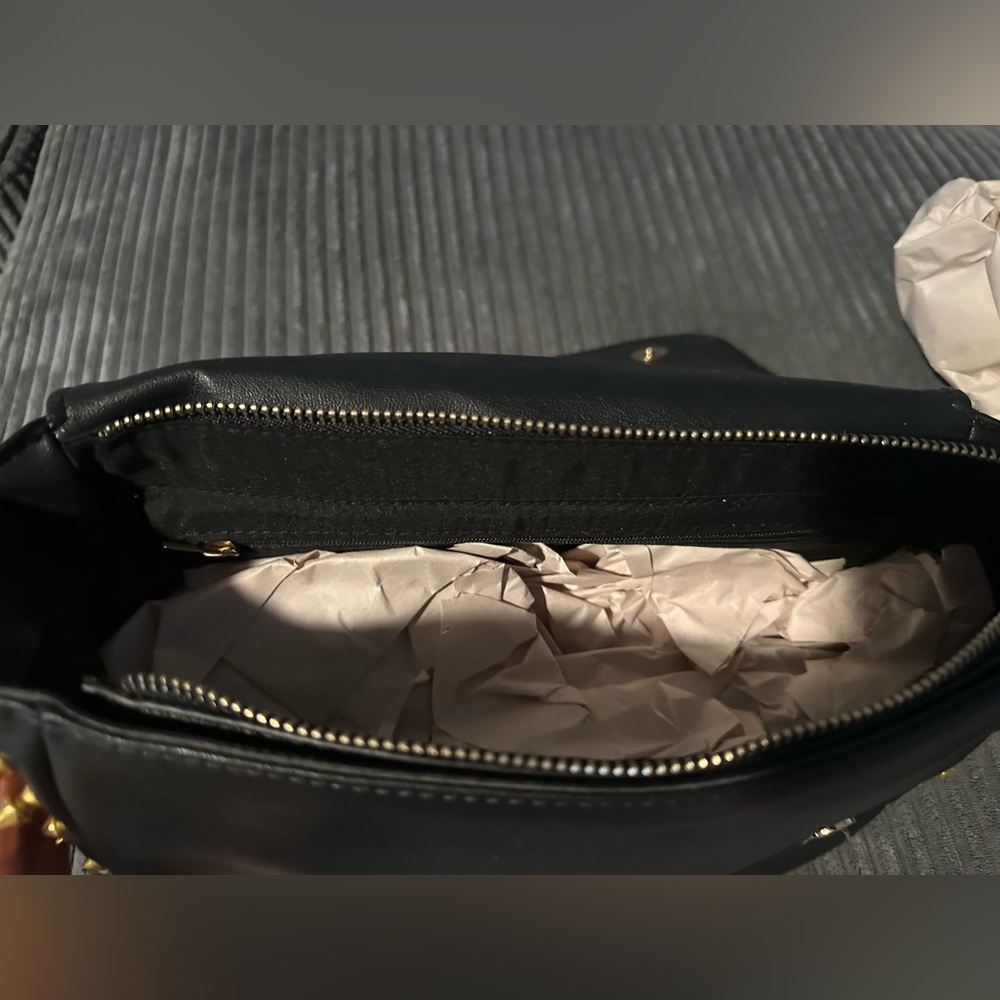 AKIRA Black Studded Moto Crossbody Bag - Picture 2 of 4